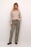 Cream Crleona Jeans Coco Fit Kvinde Leopard Mix Straight Jeans Str 30/...