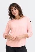 Fransa Zubasic 114 Pullover Kvinde Chalk Pink Sweaters Str L - hos Mag...