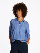 Tommy Hilfiger ESS Poplin Easy FIT Shirt Kvinde Blue Stp Langærmede Sk...