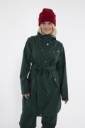 Danefæ Rainlover Raincoat Kvinde Deep Forest Regnjakker Str L - hos Ma...