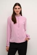 Cream Crvenea Shirt Kvinde Dawn Pink Langærmede Skjorter Str 40 - hos ...