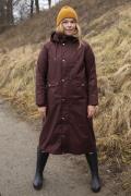 Danefæ Danegarden Raincoat Dark Bordeaux Kvinde Dark Bordeaux Regnjakk...