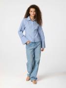 Neo Noir Rosa Stripe Shirt Kvinde Blue Langærmede Bluser Str 40 - hos ...