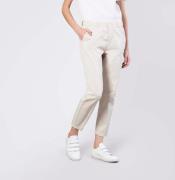 MAC Jeans Chino Kvinde Sand Bukser Med Lige Ben Str 34 - hos Magasin