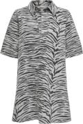 ONLY Onlgry SS Zebra Dress DNM SIK Kvinde Light Grey Denim/zebra Korte...