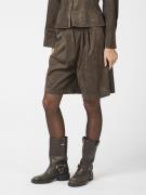 Neo Noir Nika Faux Suede Bermuda Shorts Kvinde Dark Brown Bermudashort...