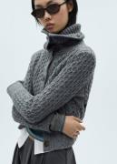 MANGO Cabled Heather Cardigan Kvinde 92 Cardigans Str L - hos Magasin