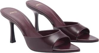 MANGO Pointed Heel Sandal Kvinde 78 Snøresko Str 40 - Læder hos Magasi...