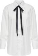 ONLY Onlmoco Cala LS BOW Shirt WVN Kvinde Bright White Langærmede Skjo...