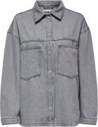 ONLY Onlemmie L/S Shirt Grey DNM AZG NOO Kvinde Medium Grey Denim Lang...