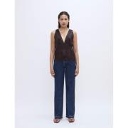 2NDDAY 2ND Randra Indigo Denim Kvinde Indigo Straight Jeans Str 29 Den...