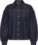 ONLY Onlnorela LS Rinse DNM Shirt MAE Kvinde Dark Blue Denim Langærmed...