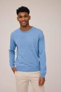 Magasin Mads 2 100% Cashmere Mand Light Blue Sweaters Str L Cashmere