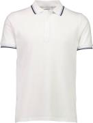 Lindbergh Polo Shirt w. Contrast Piping Mand Hvid Kortærmede Poloer Re...