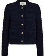 Ba&sh Gilet Gaspard Kvinde Marine Cardigans Str L - hos Magasin