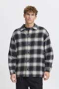 Casual Friday Cfaugusto Checked Overshirt Mand Pewter Mix Overshirts R...