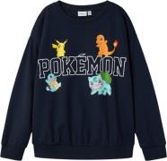 Name It Nkmday Pokemon Nreg Sweat BRU Noos Str 116 - Blå Sweatshirts h...