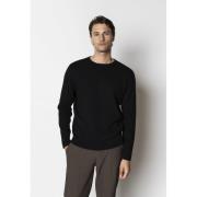 Clean Cut Copenhagen Oscar Knit Mand Black Sweaters Str L - hos Magasi...