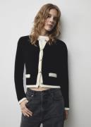 MANGO Knitted Jacket. - Poshy Kvinde Black Cardigans Str XS - hos Maga...