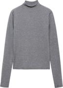 MANGO High Collar Sweater Kvinde Medium Grey Rullekraver Str L - hos M...