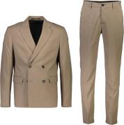 Lindbergh Plain DB Mens Suit Mand Sand Jakkesæt Str 46 - hos Magasin