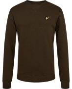 Lyle & Scott Crew Neck Sweatshirt Mand W485 Olive Sweatshirts Str L - ...