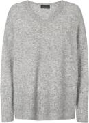 Sand 5210 Christa V Kvinde Light Grey Sweaters Str L - hos Magasin