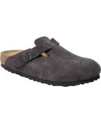 Birkenstock Boston Leve Velvet Grey Kvinde Velvet Grey Flade Sandaler ...