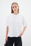 InWear Lexiiw Tshirt Kvinde Whisper White Kortærmede T-shirts Relaxed ...