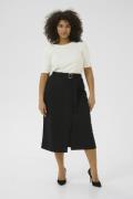 Kaffe Curve Kcathena Skirt Kvinde Black Deep Midi Nederdele Str L - ho...