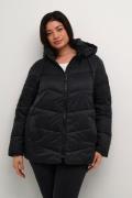 Kaffe Curve Kcsusanna Jacket Kvinde Black Deep Overgangsjakker Str 42 ...