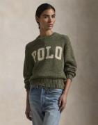 Polo Ralph Lauren Cottonlsl-plo Kvinde Field Sage Marl Sweaters Str L ...