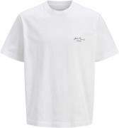 Jack & Jones Jorislington Back TEE SS Crew Neck Mand Bright White Kort...