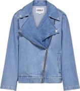 ONLY Onljohanna Oversized Biker DNM CS A Kvinde Light Blue Denim Overg...