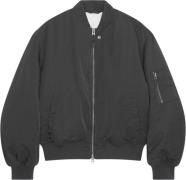 Wood Wood Wwmiley Elwyn Bomber Mand Dark Gray Frakker Str L - hos Maga...