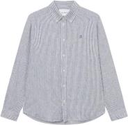 Les Deux Kristian Linen B.D. Shirt Mand Light Ivory/blueprint Langærme...