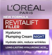 L'Oréal Paris Revitalift Filler Night Cream 50.0ml - Natcreme hos Maga...