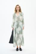 InWear Cielleiw Long Dress Kvinde Green Illuminating Florals Maxi Kjol...