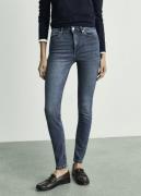 MANGO Highrise Skinny Jeans Kvinde Open Blue Skinny Jeans Plus Size St...