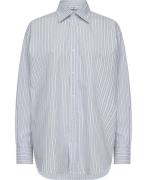 Filippa K Classic Stripe Shirt Kvinde Ice Blue/w Langærmede Skjorter S...