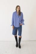 Designers Remix Arthur Oversized Shirt Kvinde Print Langærmede Skjorte...