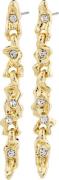 Pilgrim Sunset Crystal Earrings Goldplated one size - Ørestikker hos M...