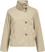 Object Objgro RE Short Jacket Noos Kvinde Desert Taupe Overgangsjakker...