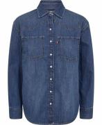 Levi's Teodora Western Shirt Verified Kvinde Blå Kortærmede T-shirts S...