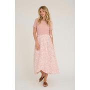 A-VIEW Peony Wrap Skirt Kvinde Rose/pink Midi Nederdele Str 40 - hos M...