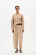 InWear Sinikkaiw Pants Kvinde Ginger Root Bukser Med Brede Ben Loose F...