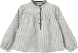 Sofie Schnoor Delvask Shirt Str 4 år / 104 cm - Black Thin Stripe Skjo...