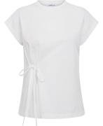 Marella Timo Kvinde Optical White Kortærmede T-shirts Str L - Bomuld h...