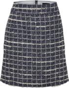 Sand Keti Tweed Skirt Kvinde Blå Sweaters Str 40 - Denim hos Magasin