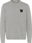 Wood Wood Wwtay C Mand Light Melange Grey Sweaters Str L - hos Magasin